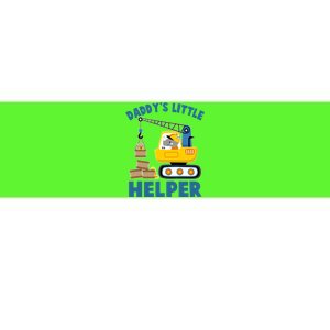 Cute Daddy's Little Helper Construction Bumper Sticker