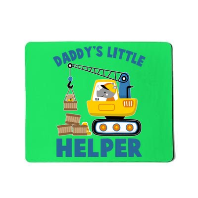 Cute Daddy's Little Helper Construction Mousepad