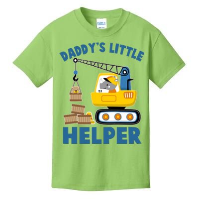 Cute Daddy's Little Helper Construction Kids T-Shirt