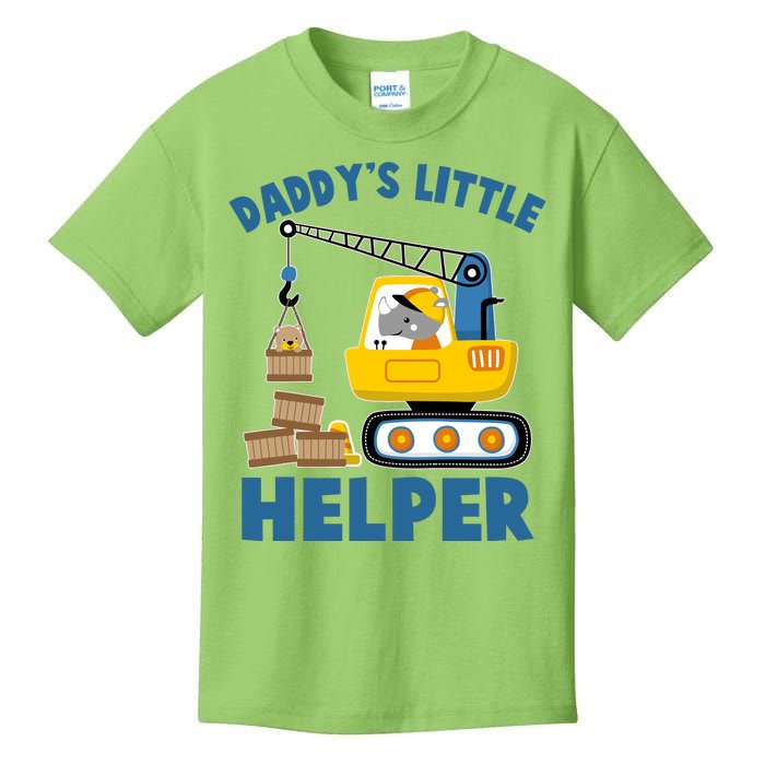 Cute Daddy's Little Helper Construction Kids T-Shirt