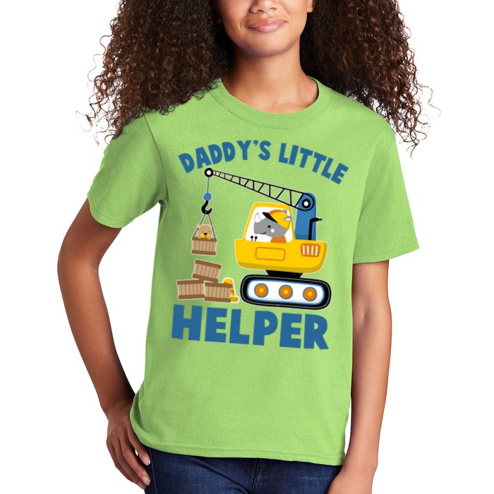 Cute Daddy's Little Helper Construction Kids T-Shirt