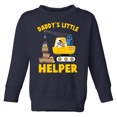 Cute Daddy's Little Helper Construction Toddler Sweatshirt