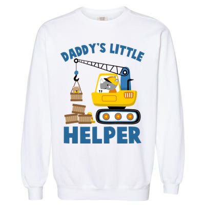Cute Daddy's Little Helper Construction Garment-Dyed Sweatshirt