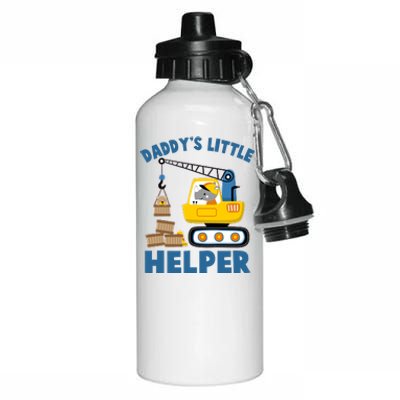 Cute Daddy's Little Helper Construction Aluminum Water Bottle