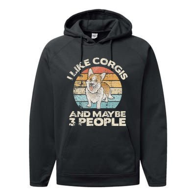 Corgi Dog Lover Funny Corgi Corgi Owner Cute Corgi Performance Fleece Hoodie