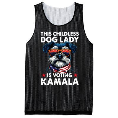 Childless Dog Lady Kamala Harris 2024 Miniature Schnauzer Mesh Reversible Basketball Jersey Tank