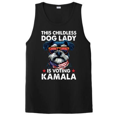 Childless Dog Lady Kamala Harris 2024 Miniature Schnauzer PosiCharge Competitor Tank