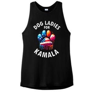 Childless Dog Ladies Dog Furr Kamala 2024 Ladies PosiCharge Tri-Blend Wicking Tank