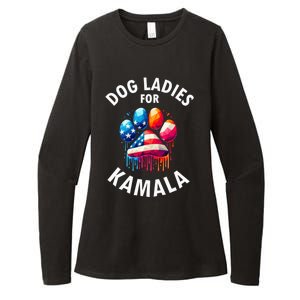 Childless Dog Ladies Dog Furr Kamala 2024 Womens CVC Long Sleeve Shirt