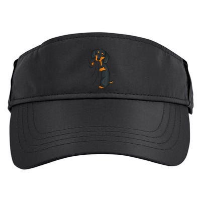 Cute Dachshund Lover Weiner Dog Girl Gift Adult Drive Performance Visor