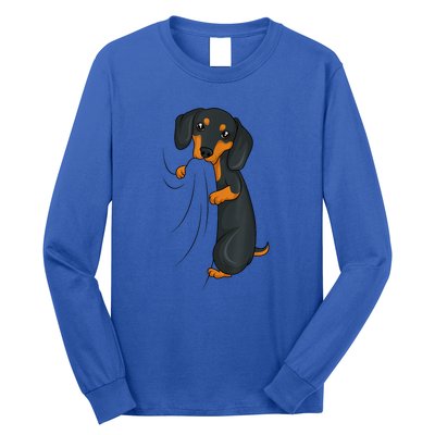 Cute Dachshund Lover Weiner Dog Girl Gift Long Sleeve Shirt