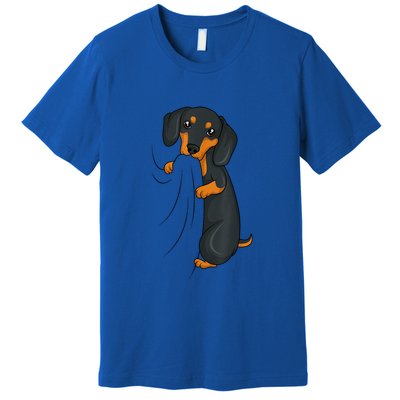 Cute Dachshund Lover Weiner Dog Girl Gift Premium T-Shirt