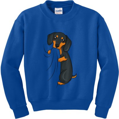 Cute Dachshund Lover Weiner Dog Girl Gift Kids Sweatshirt