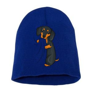 Cute Dachshund Lover Weiner Dog Girl Gift Short Acrylic Beanie