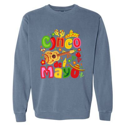 Cinco De Mayo Mexican Fiesta 5 De Mayo Garment-Dyed Sweatshirt