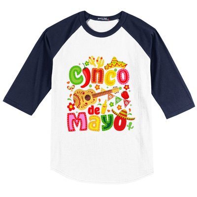 Cinco De Mayo Mexican Fiesta 5 De Mayo Baseball Sleeve Shirt