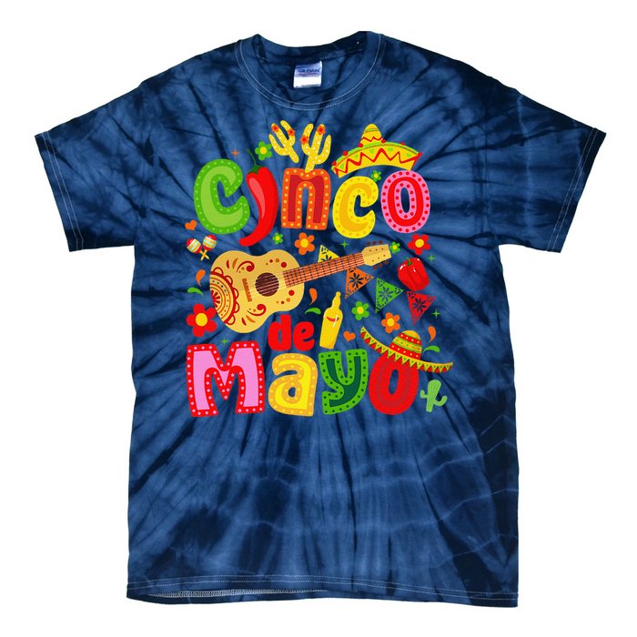 Cinco De Mayo Mexican Fiesta 5 De Mayo Tie-Dye T-Shirt