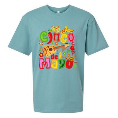 Cinco De Mayo Mexican Fiesta 5 De Mayo Sueded Cloud Jersey T-Shirt