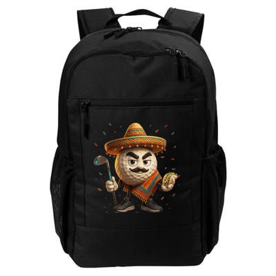 Cinco De Mayo Golf Ball With Sombrero Margarita Golf Lover Backpack