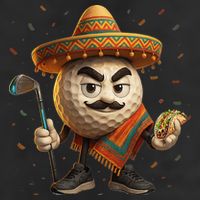 Cinco De Mayo Golf Ball With Sombrero Margarita Golf Lover Hat
