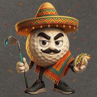 Cinco De Mayo Golf Ball With Sombrero Margarita Golf Lover Cotton Canvas Backpack
