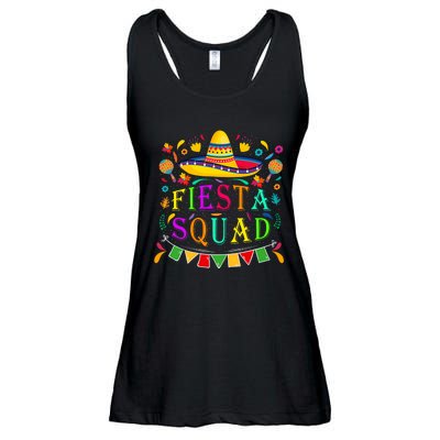 Cinco De Mayo Fiesta Squad Mexican Party Cinco De Mayo Squad Ladies Essential Flowy Tank