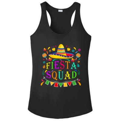 Cinco De Mayo Fiesta Squad Mexican Party Cinco De Mayo Squad Ladies PosiCharge Competitor Racerback Tank