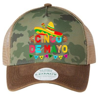 Cinco De Mayo Mexican Festival Party Legacy Tie Dye Trucker Hat