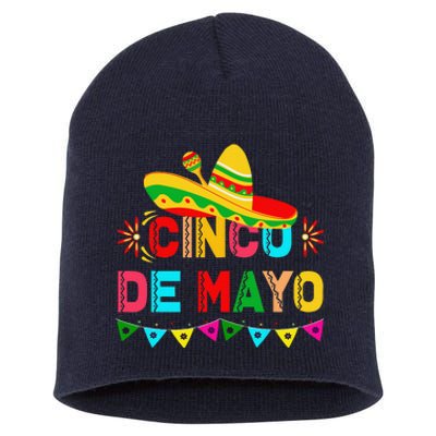 Cinco De Mayo Mexican Festival Party Short Acrylic Beanie