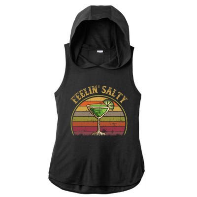 Cinco De Mayo Feeling Salty Funny Gift Margarita Ladies PosiCharge Tri-Blend Wicking Draft Hoodie Tank