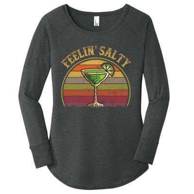 Cinco De Mayo Feeling Salty Funny Gift Margarita Women's Perfect Tri Tunic Long Sleeve Shirt