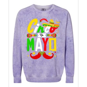 Cinco De Mayo Mexican Fiesta 5 De Mayo For Mexican Colorblast Crewneck Sweatshirt