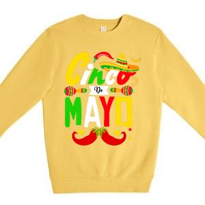 Cinco De Mayo Mexican Fiesta 5 De Mayo For Mexican Premium Crewneck Sweatshirt