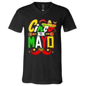 Cinco De Mayo Mexican Fiesta 5 De Mayo For Mexican V-Neck T-Shirt