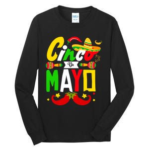 Cinco De Mayo Mexican Fiesta 5 De Mayo For Mexican Tall Long Sleeve T-Shirt