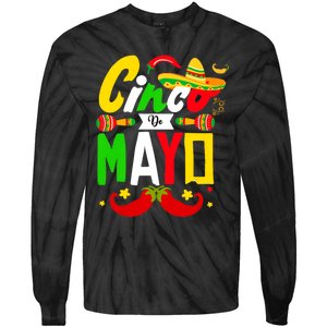 Cinco De Mayo Mexican Fiesta 5 De Mayo For Mexican Tie-Dye Long Sleeve Shirt