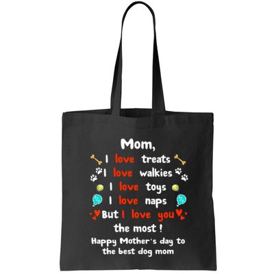 Cute Dog Mom Mothers Day Happy Mothers Day Gifts From Dog Bag