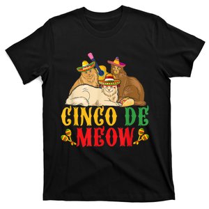 Cinco De Meow Funny Cinco De Mayo Women Cat T-Shirt