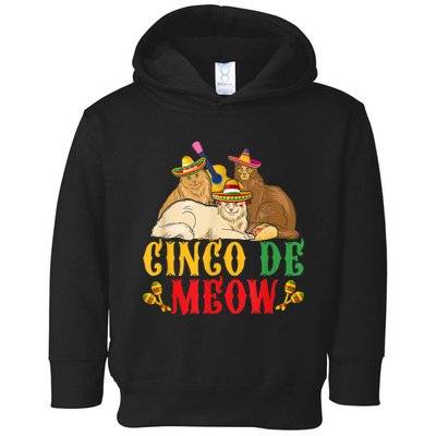 Cinco De Meow Funny Cinco De Mayo Women Cat Toddler Hoodie