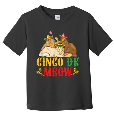 Cinco De Meow Funny Cinco De Mayo Women Cat Toddler T-Shirt