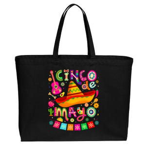 Cinco De Mayo Mexican Fiesta 5 De Mayo Cotton Canvas Jumbo Tote