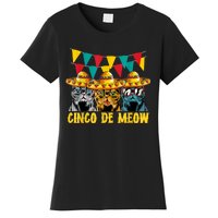 Cinco De Meow Cats Cinco De Mayo Mexico Women's T-Shirt