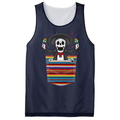 Cinco De Mayo Calaca Blanket Pocket Serape Mexican Mesh Reversible Basketball Jersey Tank