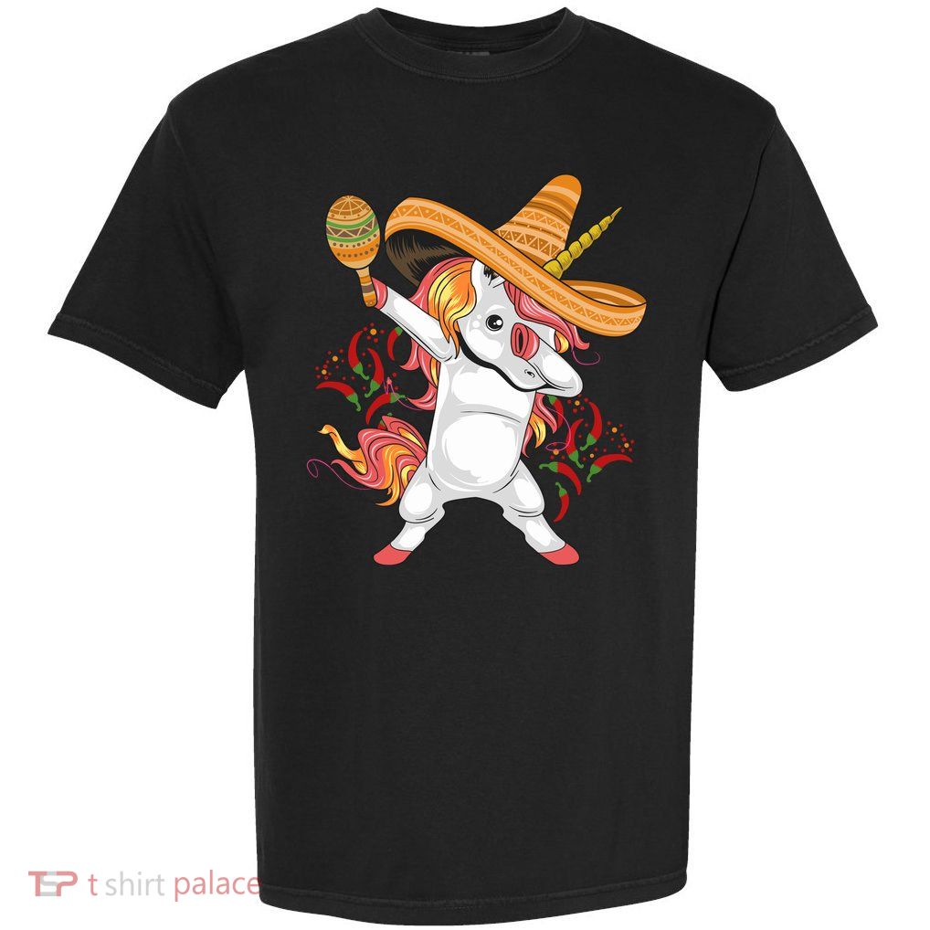 Cinco De Mayo Unicorn Dab Garment-Dyed Heavyweight T-Shirt