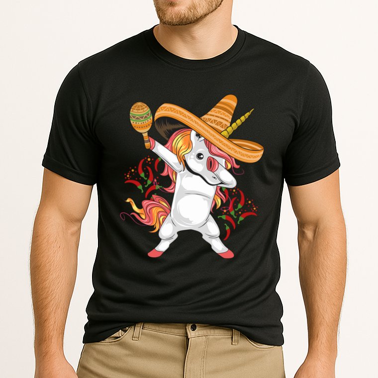 Cinco De Mayo Unicorn Dab Performance Shirt
