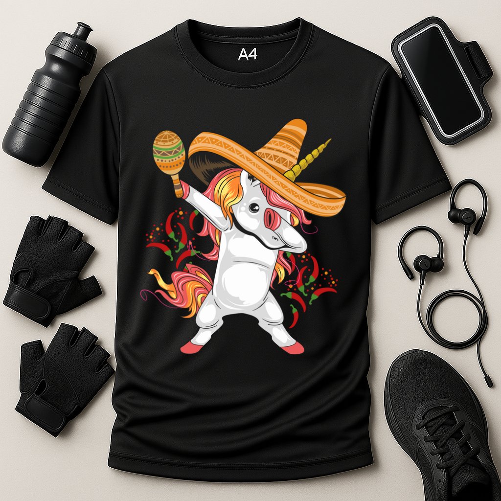 Cinco De Mayo Unicorn Dab Performance Shirt