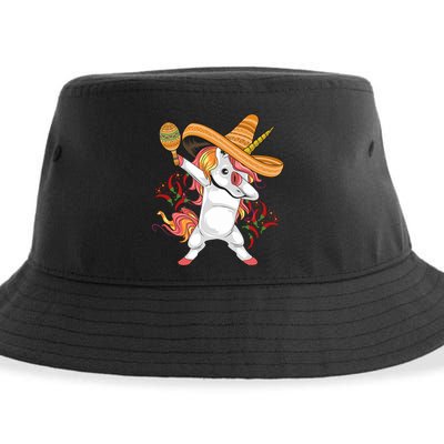Cinco De Mayo Unicorn Dab Sustainable Bucket Hat
