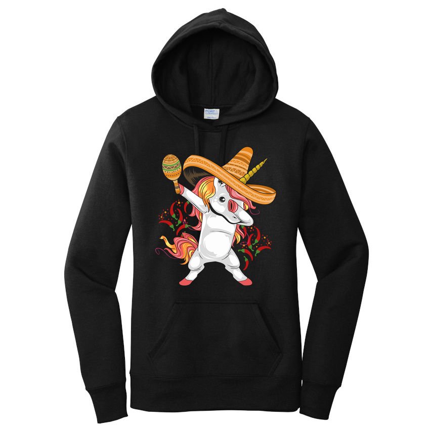 Cinco De Mayo Unicorn Dab Women's Pullover Hoodie