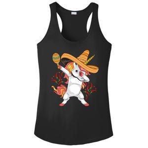 Cinco De Mayo Unicorn Dab Ladies PosiCharge Competitor Racerback Tank