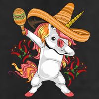 Cinco De Mayo Unicorn Dab Golf Towel